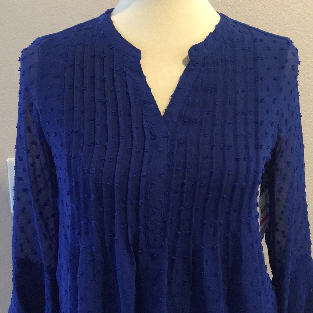 NWT Charter Club Royal Blue Blouse